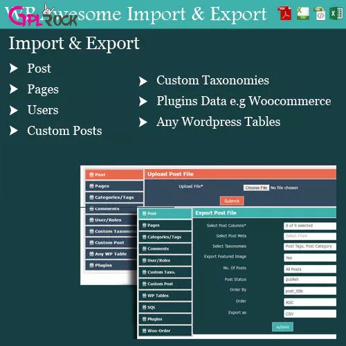 WordPress Awesome Import & Export Plugin