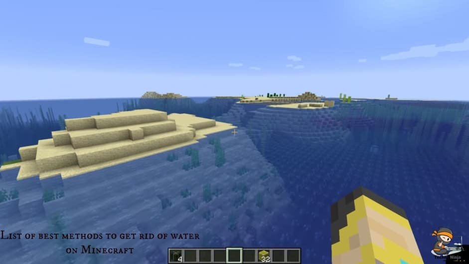 List of best methods to get rid of water on Minecraft