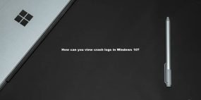 How can you view crash logs in Windows 10?