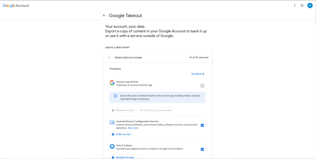 How to Download and Save Your Data step 1