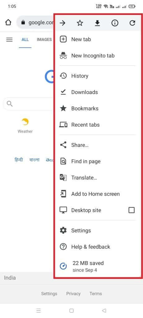 How do you permanently delete browsing history on Android step 3when you click on it