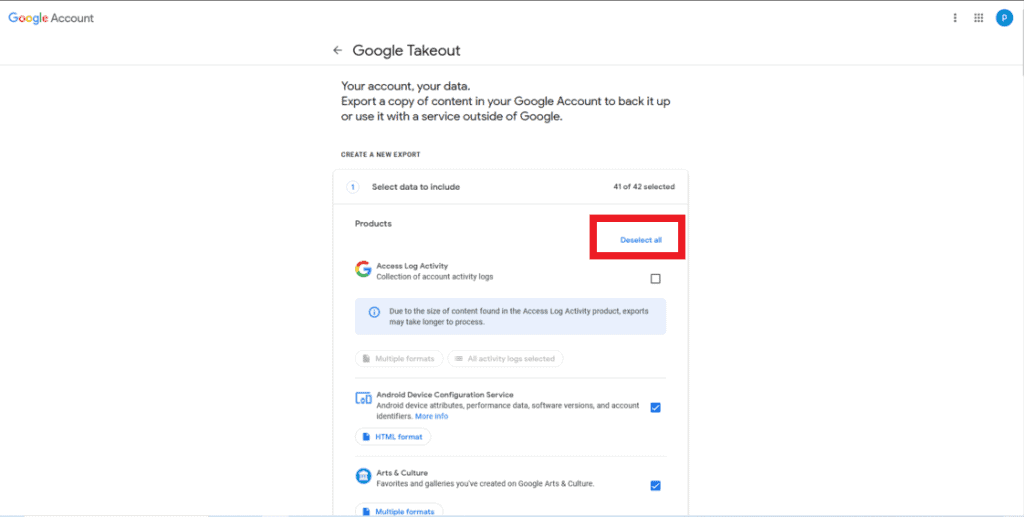 How to Download and Save Your Data step 2