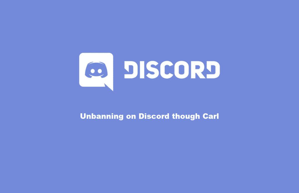 Unbanning on Discord though Carl