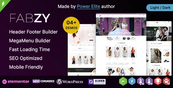 Fabzy WP – Fashion and Multi-purpose Elementor WooCommerce Theme