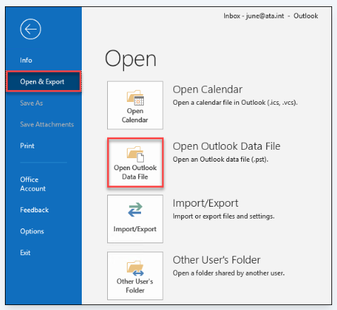 How to Attach a PST File to Outlook