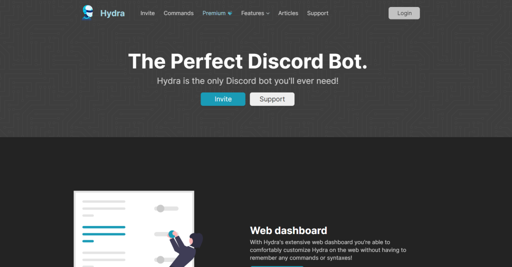 Discord music bots Hydra Bot