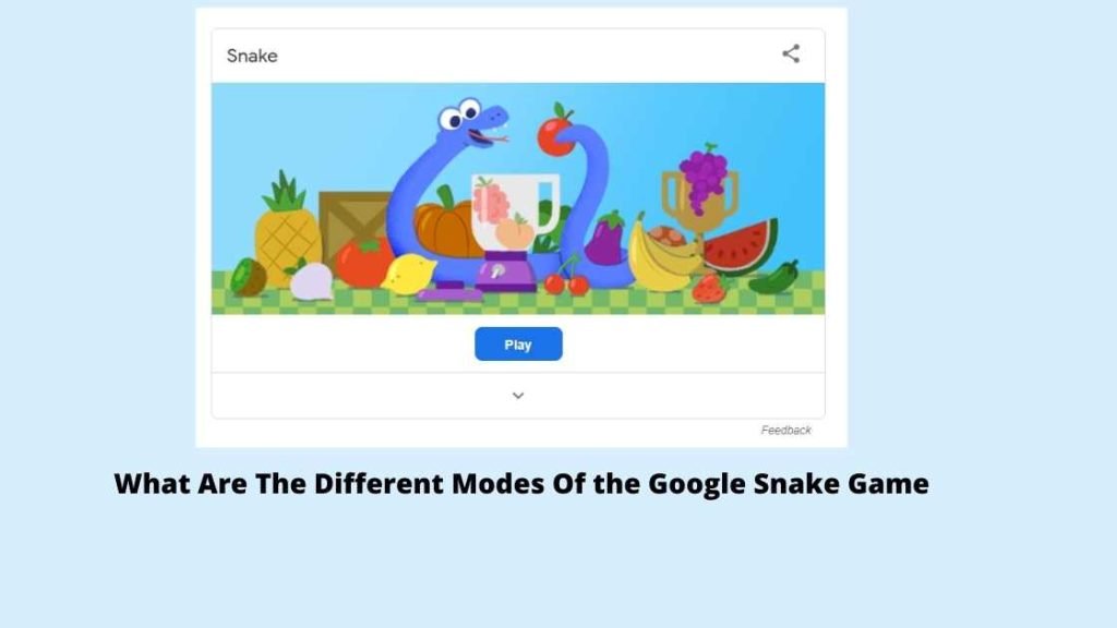 What Are The Different Modes Of the Google Snake Game