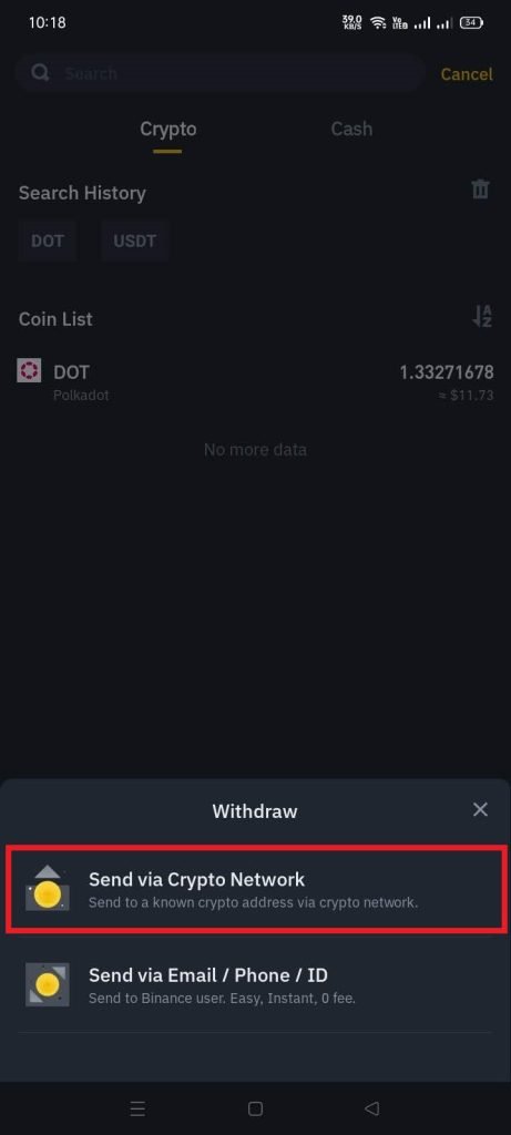 How To Withdraw Crypto From Binance