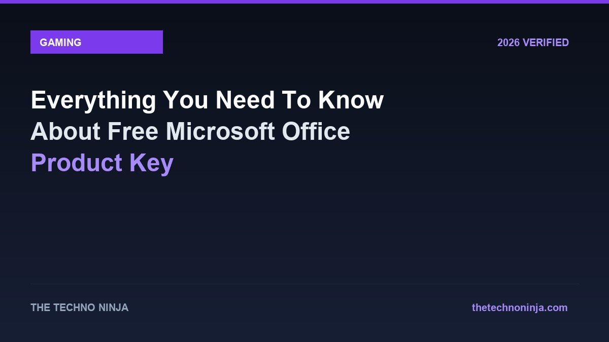 Everything You Need To Know About Free Microsoft Office Product Key - 2026 Verified Review & Guide | The Techno Ninja
