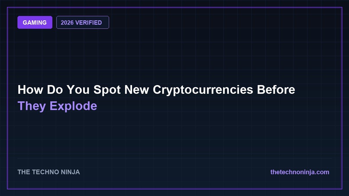How Do You Spot New Cryptocurrencies Before They Explode (2026 Guide & Hands-On Review) - 2026 Verified Review & Guide | The Techno Ninja