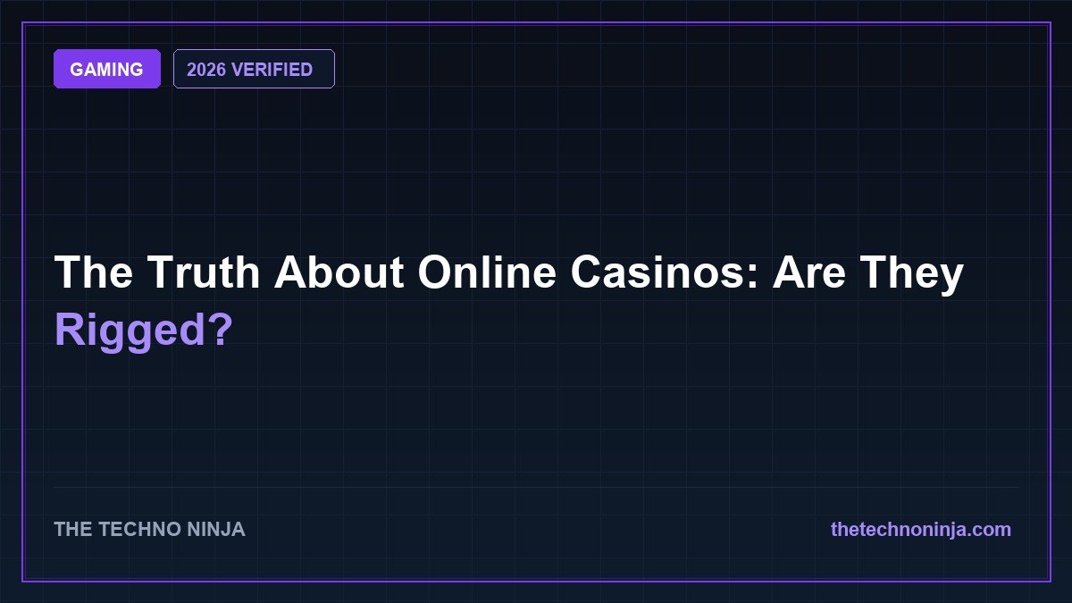 The Truth About Online Casinos: Are They Rigged? (2026 Guide & Hands-On Review) - 2026 Verified Review & Guide | The Techno Ninja