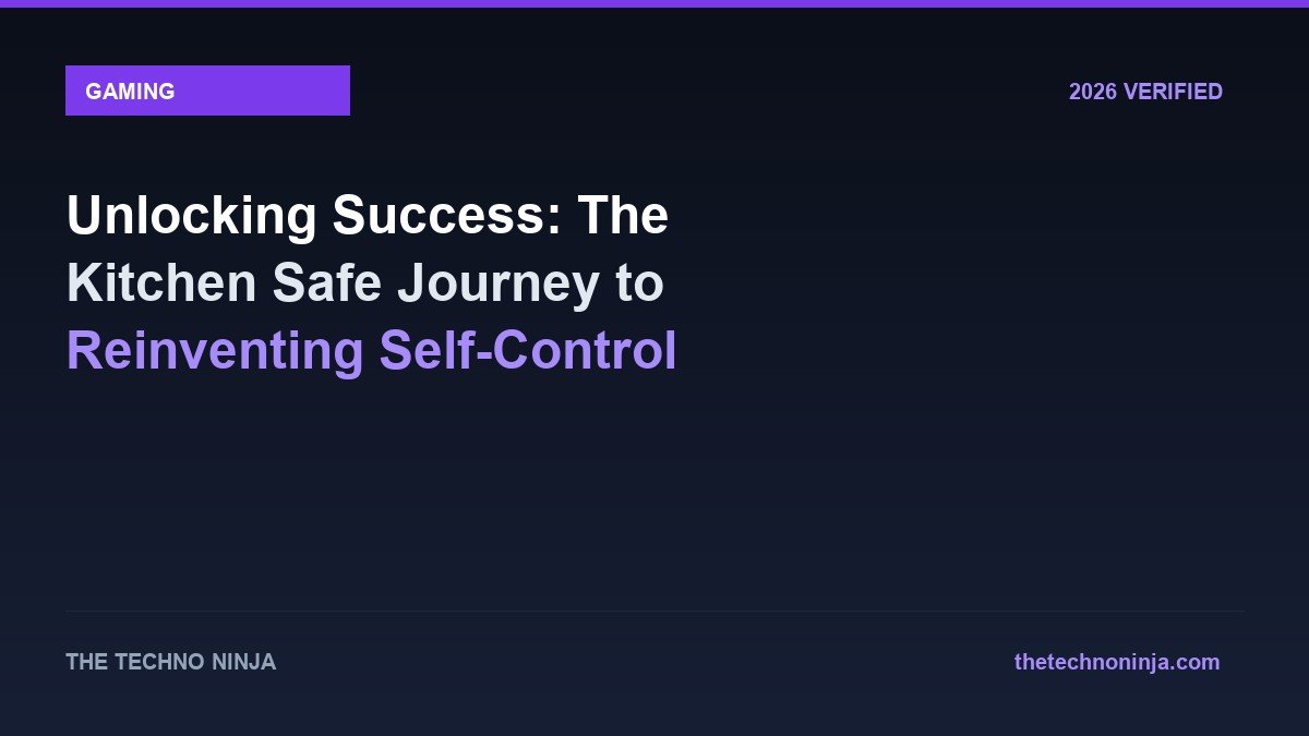 Unlocking Success: The Kitchen Safe Journey to Reinventing Self-Control - 2026 Verified Review & Guide | The Techno Ninja